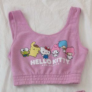 SOLD - Hello Kitty and Friends Crop Top Set
